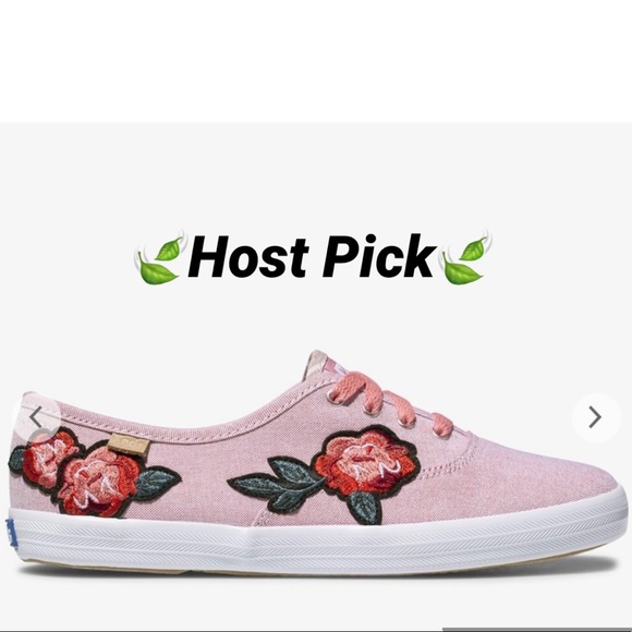 Keds Rose Appliqué Sneakers